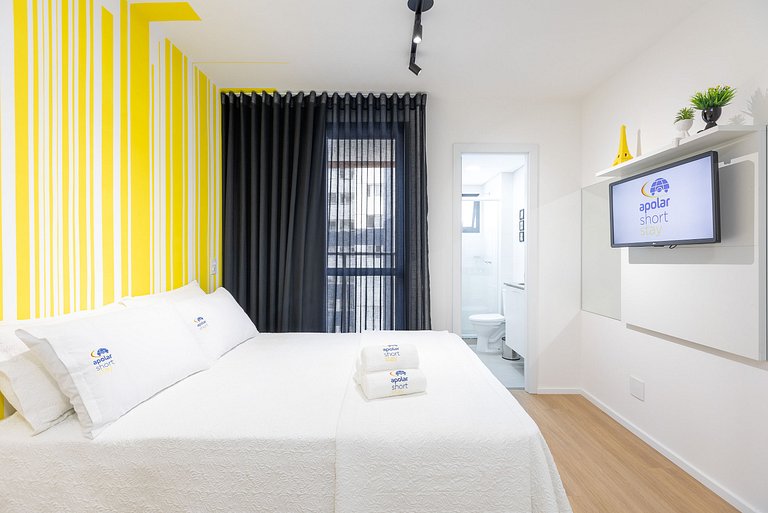 Downtown studio apartment with private balcony