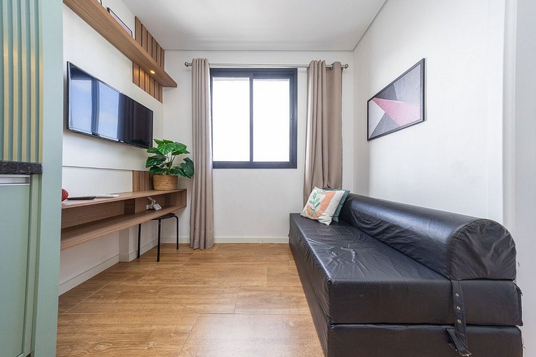 Ref:10313 Studio finamente decorado em Curitiba, até 2 pesso